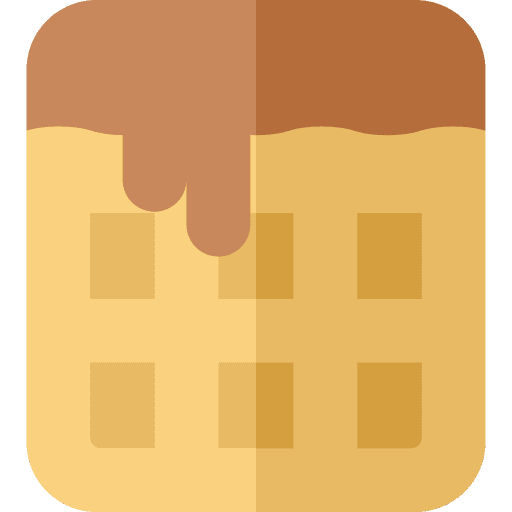 Waffle sweet dessert waffles icon
