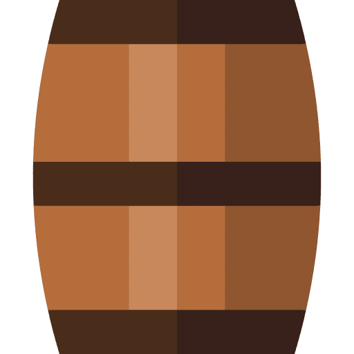 Barrel beer wooden storage icon