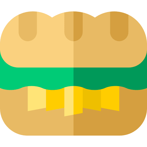 Mitraillette mitraillette snack food icon