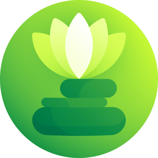 Spiritual intelligence wellness relax flower icon
