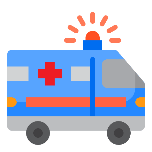 Ambulance healthcare and medical healthcare hospital icon