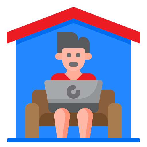 Work from home work from home freelance office icon
