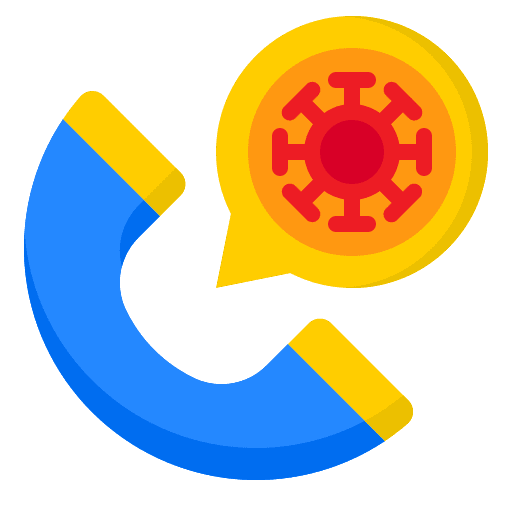 Telephone call phone telephone call covid 19 icon