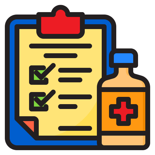 Drug medicine clipboard healthcare and medical icon Drug medicine clipboard healthcare and medical icon