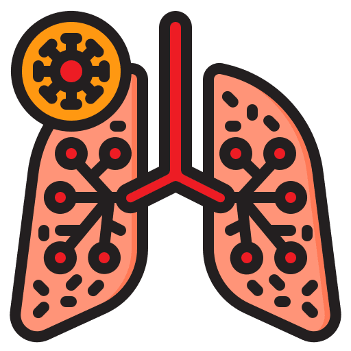 Lungs covid 19 infected lungs health and care icon Lungs covid 19 infected lungs health and care icon