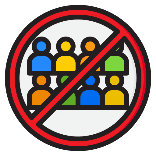 No group keep distance spreading no group icon