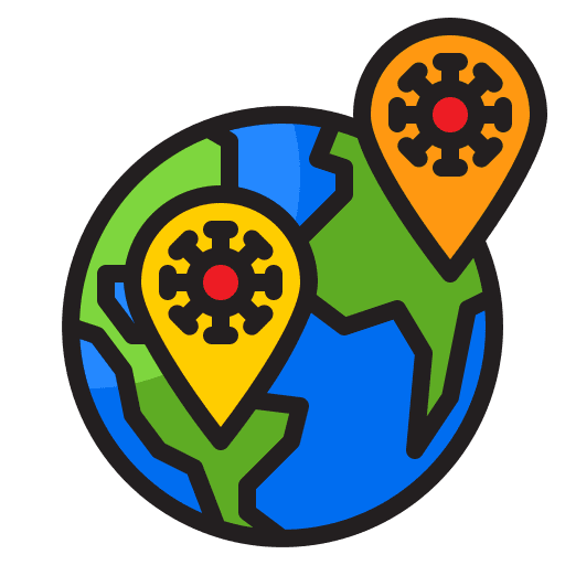 Location covid 19 covid outbreak icon Location covid 19 covid outbreak icon
