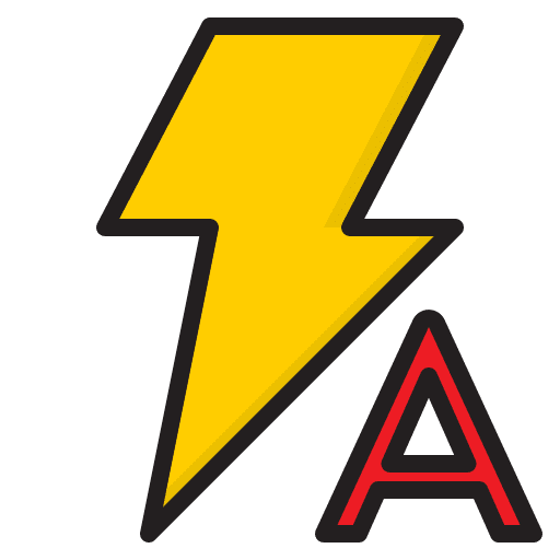 Auto flash photo flash ui icon