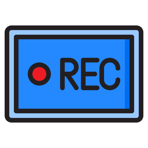 Record interface ui video player icon Record interface ui video player icon