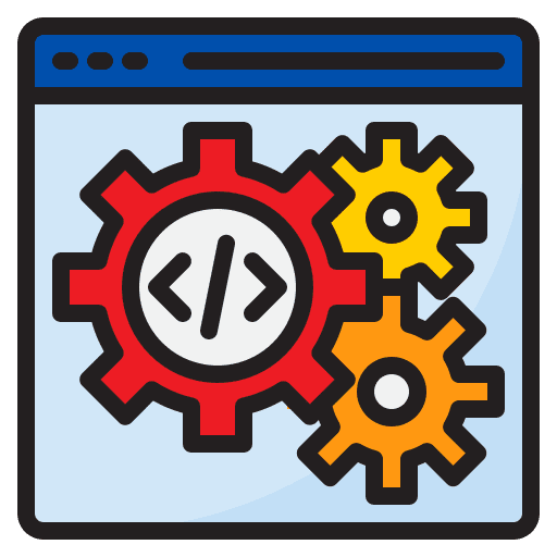 Configuration gear setting web design icon