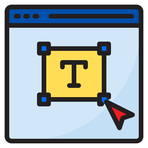 Font design edit tools visibility settings icon Font design edit tools visibility settings icon