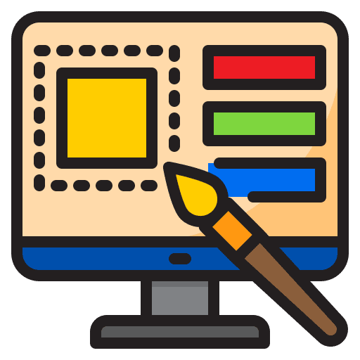 Graphic design web design web development website icon