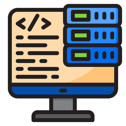 Web development development database server icon Web development development database server icon