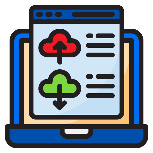 Cloud server website cloud server database icon Cloud server website cloud server database icon