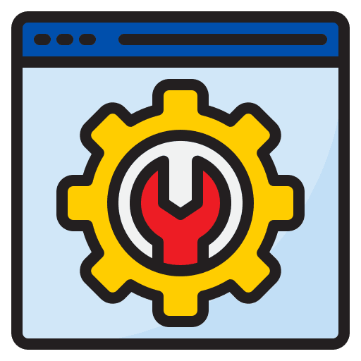 Configuration database online gear icon Configuration database online gear icon