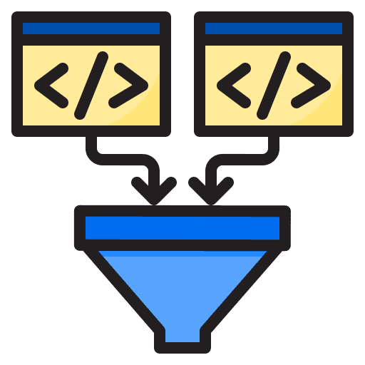 Filter programing coding filter icon Filter programing coding filter icon