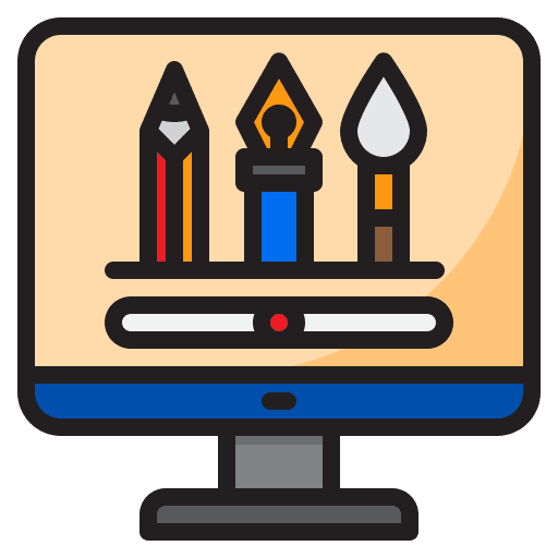 Graphic design web design browser pen tool icon Graphic design web design browser pen tool icon