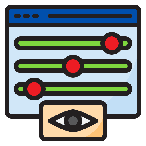View eye view configuration icon View eye view configuration icon
