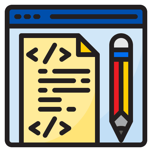Web development coding programmer programing icon Web development coding programmer programing icon