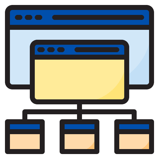 Web development seo and web website programing icon Web development seo and web website programing icon