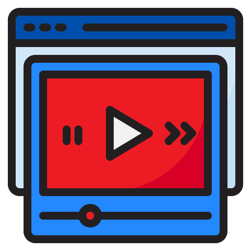 Video player video player multimedia option play video icon Video player video player multimedia option play video icon