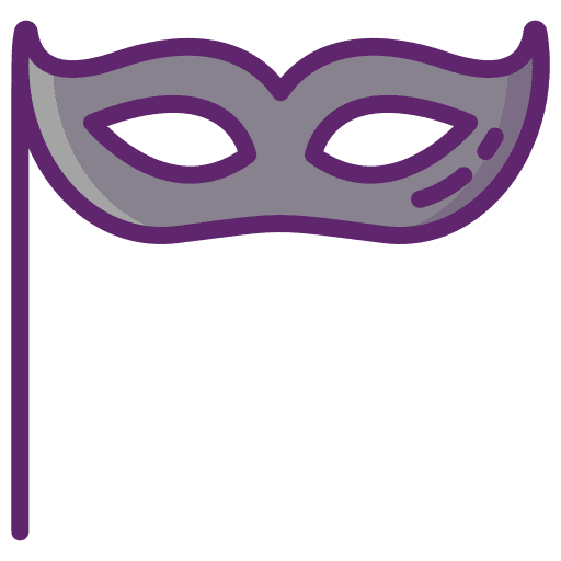 Carnival birthday and party party costumes icon