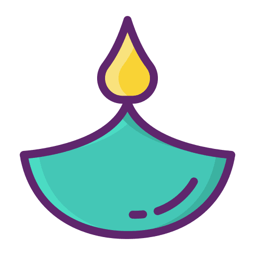 Diwali diwali candle diya icon