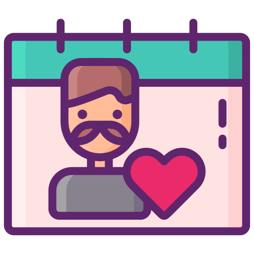 Fathers day fathers day day calendar icon