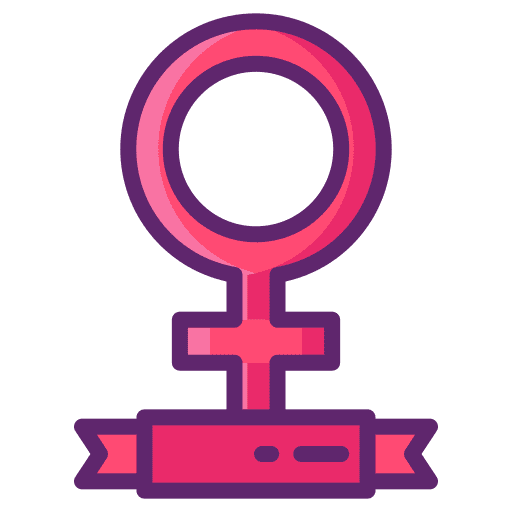 Womens day shapes and symbols feminism schedule icon