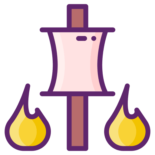 Fire celebration holiday fun icon