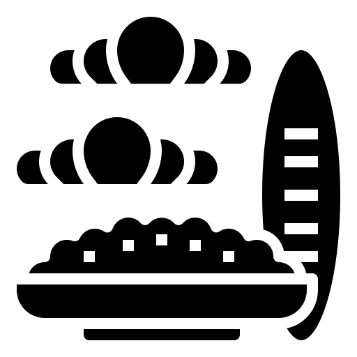 Carbohydrates grocery bakery meal icon