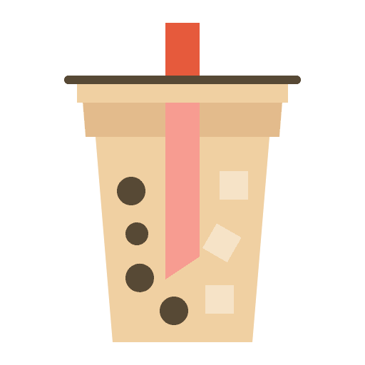 Bubble tea beverage bubble tea food and restaurant icon