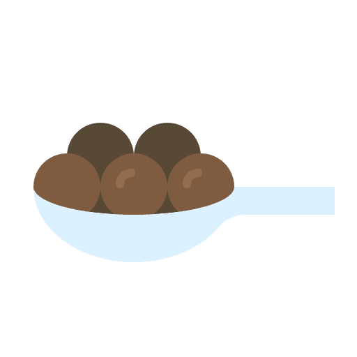 Tapioca bubble tea topping food and restaurant icon