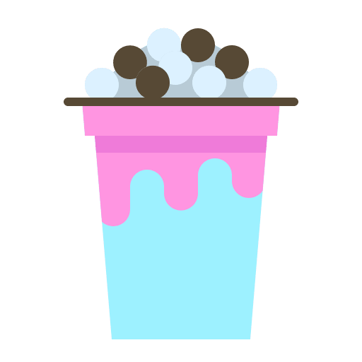 Bubble tea boba food and restaurant ice tea icon Bubble tea boba food and restaurant ice tea icon