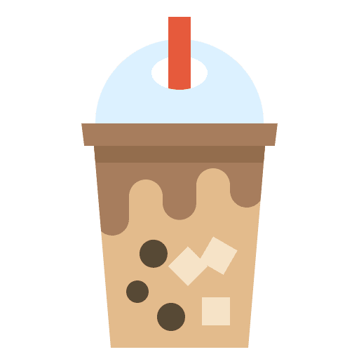 Bubble tea ice tea take away drinking icon Bubble tea ice tea take away drinking icon