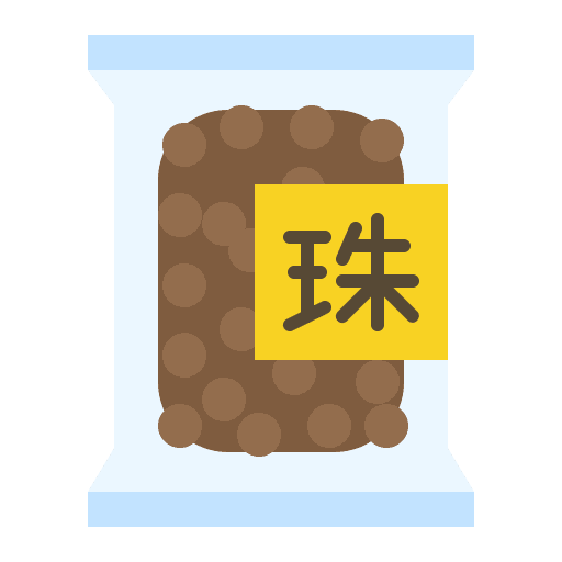 Tapioca bubble tea food and restaurant boba icon Tapioca bubble tea food and restaurant boba icon