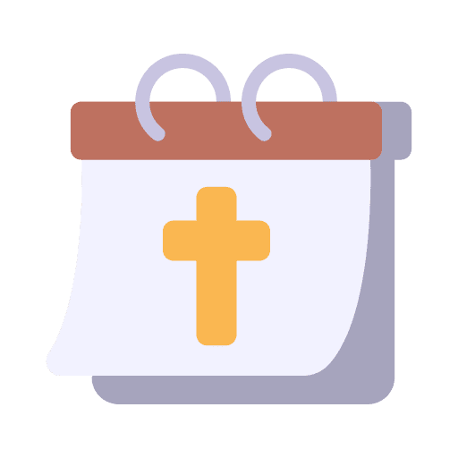 Calendar spiritual belief faith icon