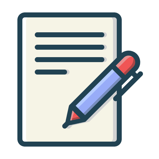 Contract terms of use contract terms and conditions icon