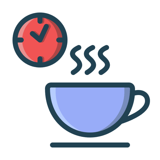 Coffee break coffee cup time and date time icon Coffee break coffee cup time and date time icon