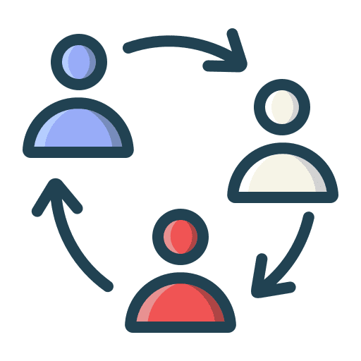 Collaboration business business and finance group icon