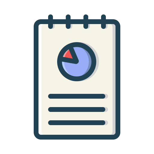 Report pie chart statistics graph icon Report pie chart statistics graph icon