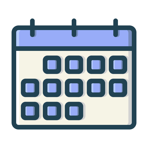 Schedule organization time and date date icon Schedule organization time and date date icon