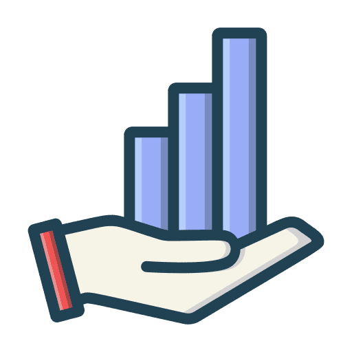 Analysis growth performance business and finance icon Analysis growth performance business and finance icon
