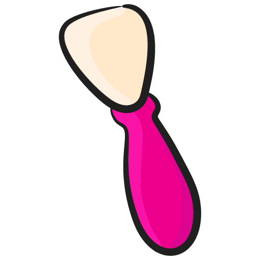 Blush brush makeup grooming blush brush icon