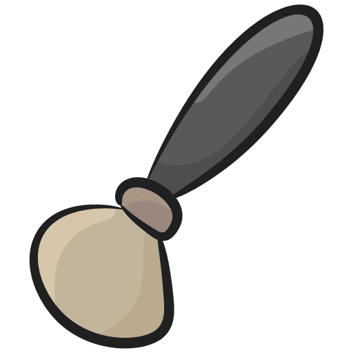 Blush brush stylish makeup beauty salon icon
