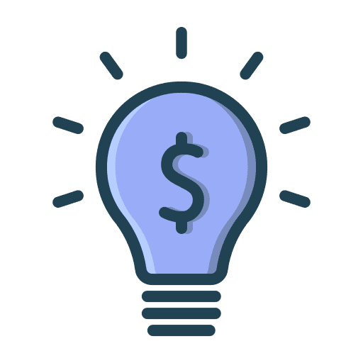 Idea innovation money business and finance icon Idea innovation money business and finance icon