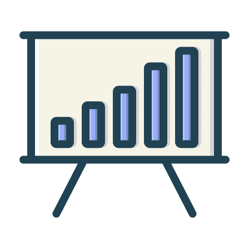 Presentation business report business and finance growth report icon Presentation business report business and finance growth report icon