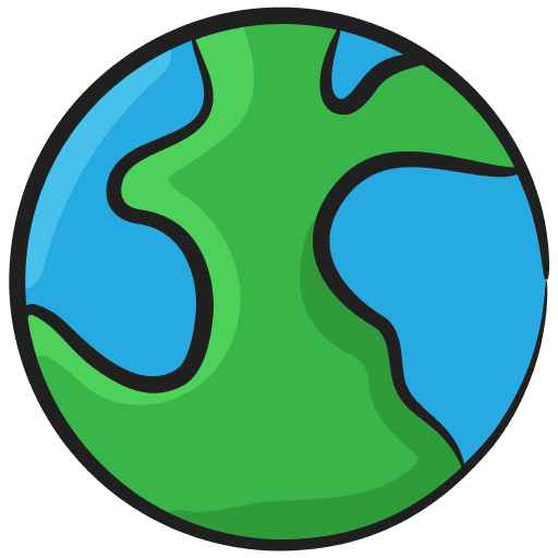Globe universe world planet icon