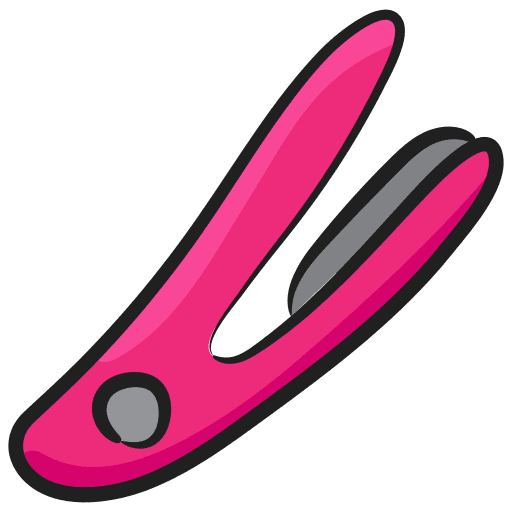 Hair straightener hairdresser hairstyle beauty salon icon Hair straightener hairdresser hairstyle beauty salon icon