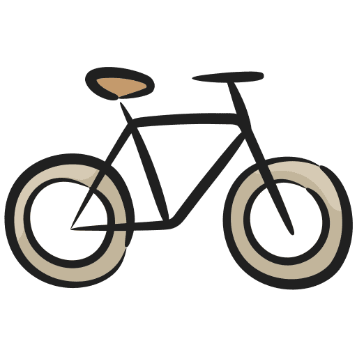 Bicycle transportation cycling transport icon